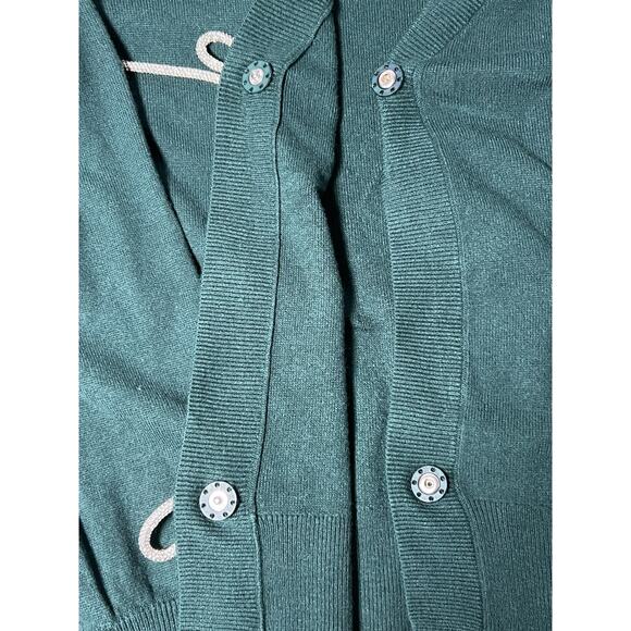 Express Bow Cardigan Women’s XXL June Bug Long Sleeve 2 Snap - Picture 7 of 12